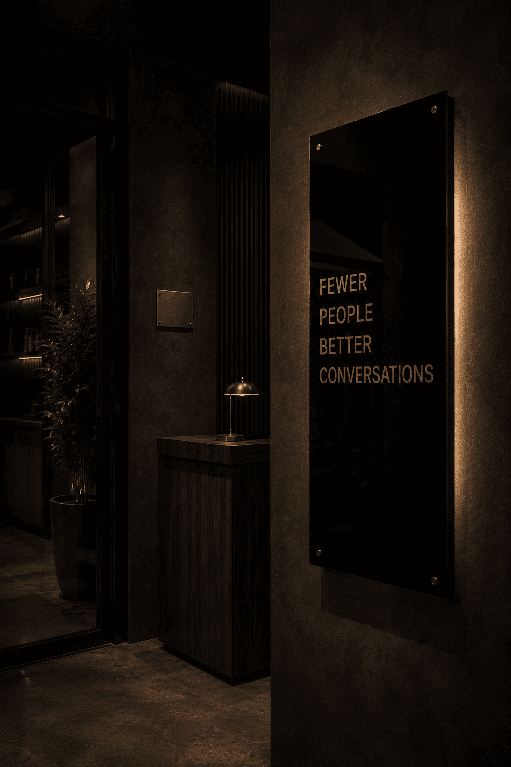 The entrance