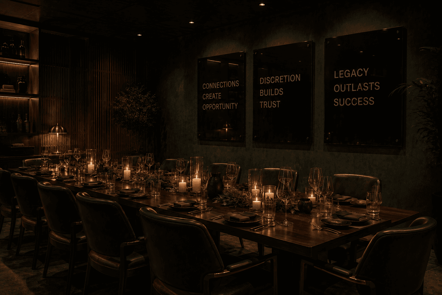 A founders' dinner