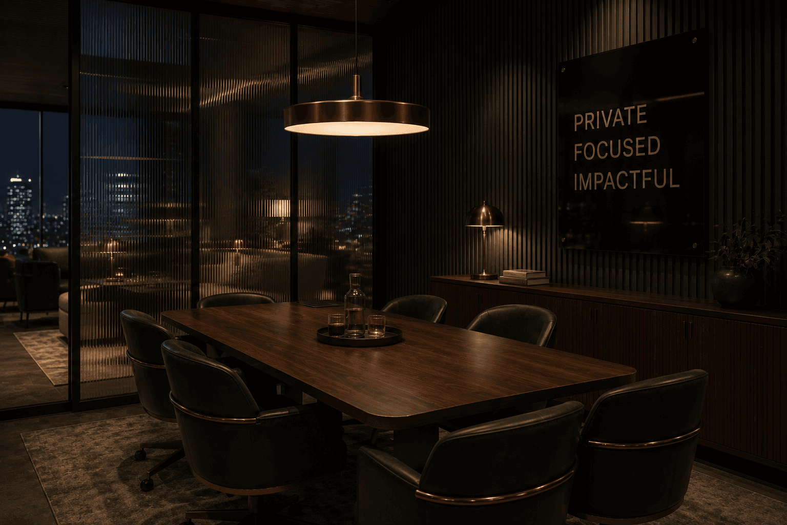 A meeting room